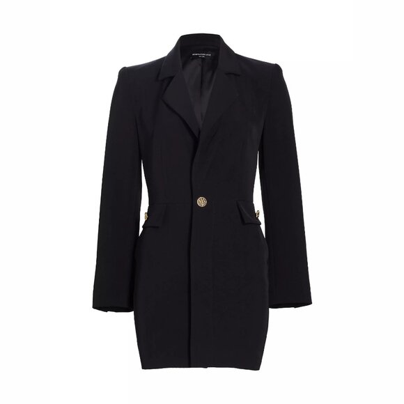 NEW Generation Love, Size XL Women's Jeanne Crepe Blazer Dress - Black - Picture 1 of 14